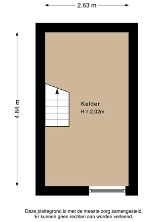 Floorplan - Nobelstraat 102B, 3039 SP Rotterdam